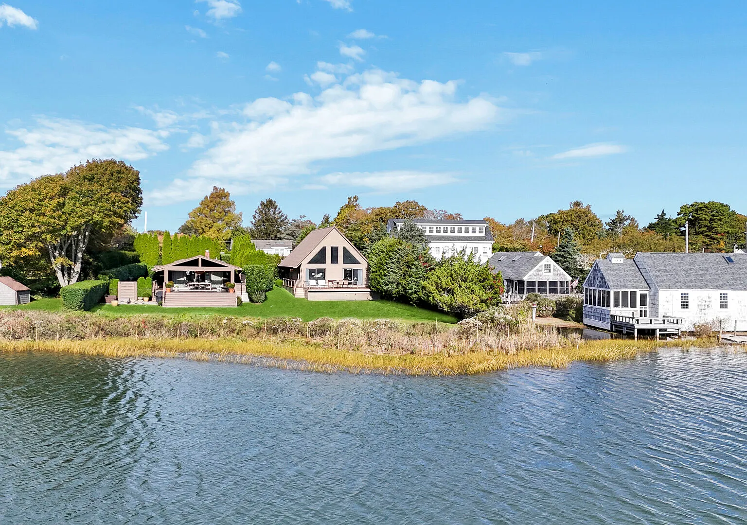 Tranquil Waterfront A-Frame Retreat in Southampton — Photo 1
