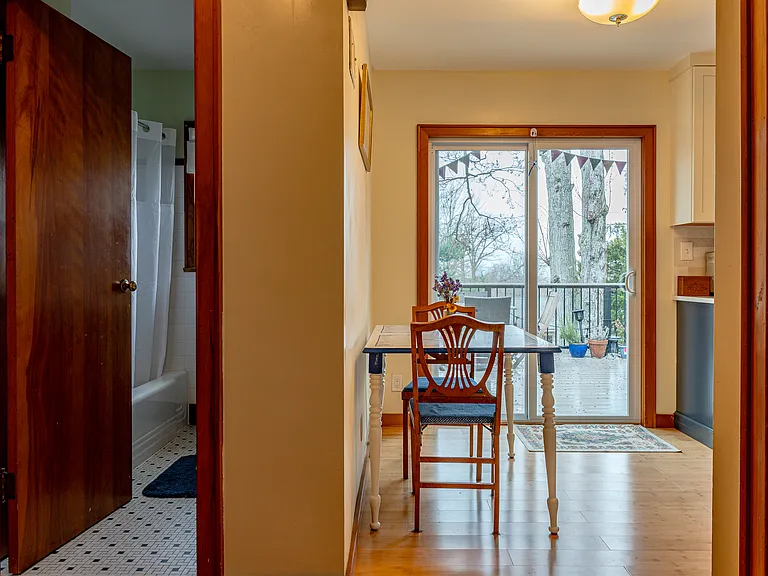 Hallway and path to Kitchen and Deck