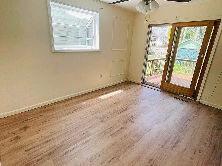 Dining room and deck access