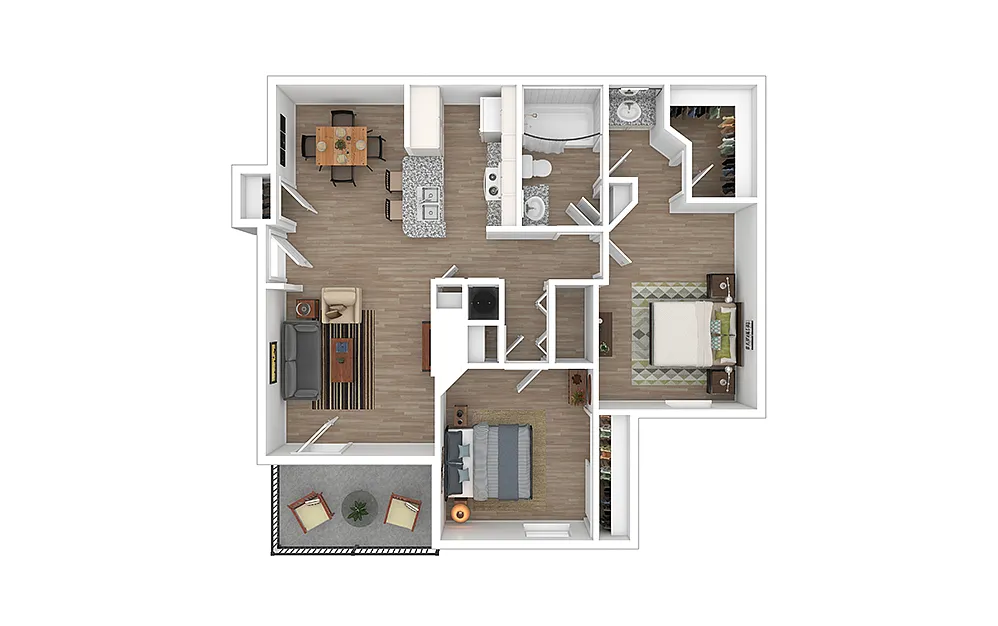 Floor plan Cypress Falls - Renovated