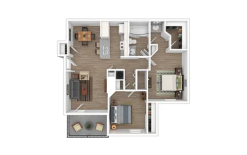 Floor plan Cypress Falls - Renovated