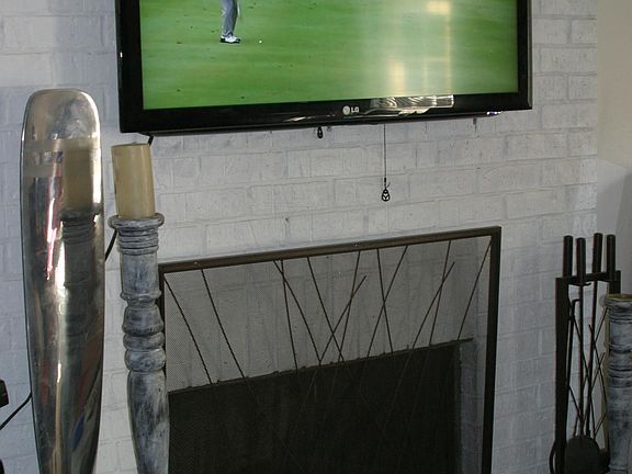 TV on Fire Place
