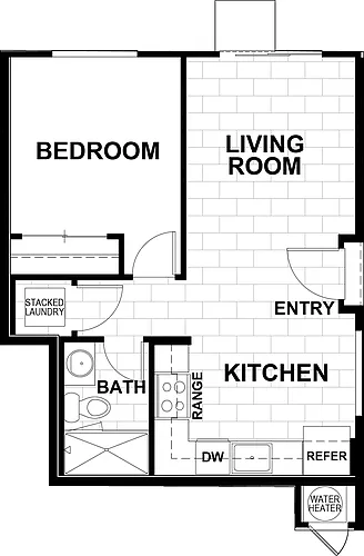 Floor plan Alder-Secondary Residence (*Income Restricted)