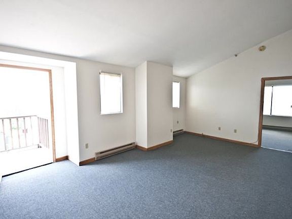 living room with balcony