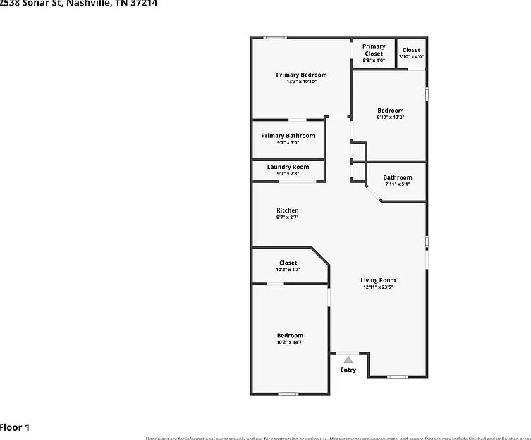 3 bed, 2.0 bath, 1156 sqft, $2,175 — Photo 2