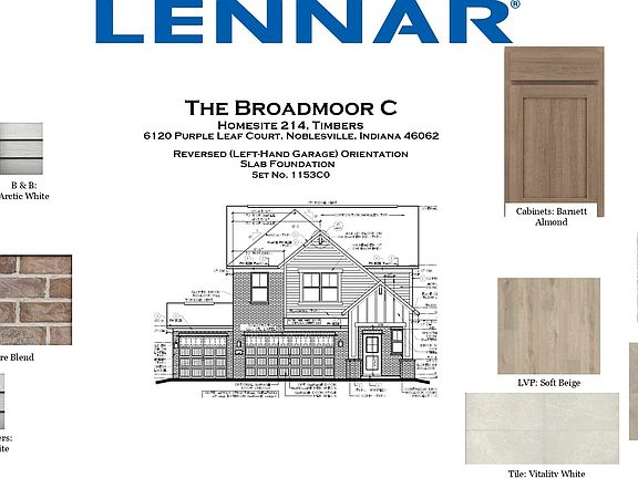 Timbers 214 Broadmoor Color Board