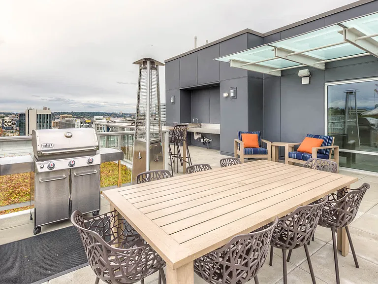 Rooftop Lounge and Grilling Area