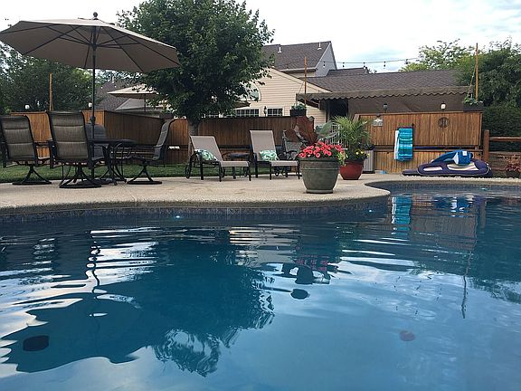 House view from pool