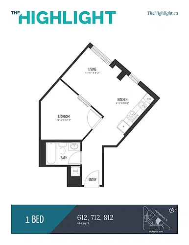 Floor plan 612-812 (Similar 512)