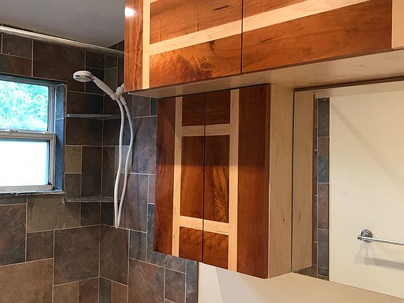 Real stone shower surround!