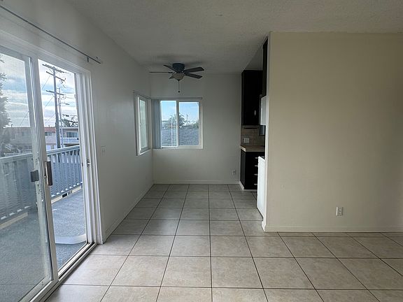 View from living room into dining room