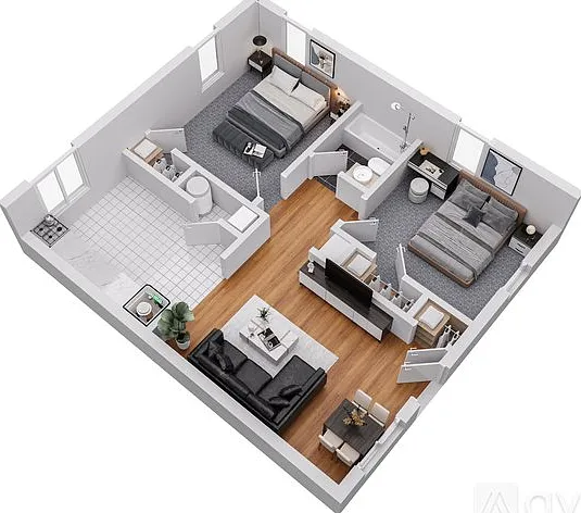 2 bed, 770 sqft, $1,095 — Photo 2