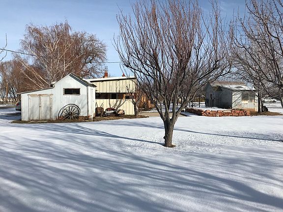 Winter view of the South side of the Storage units and covered parking.