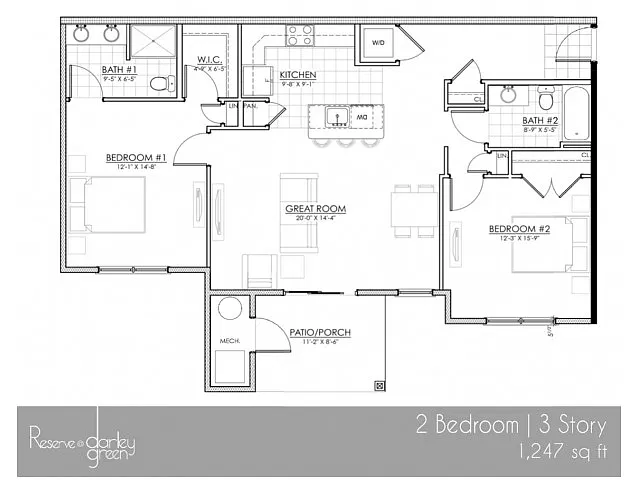 Floor plan 2J