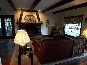 Large fireplace in great room