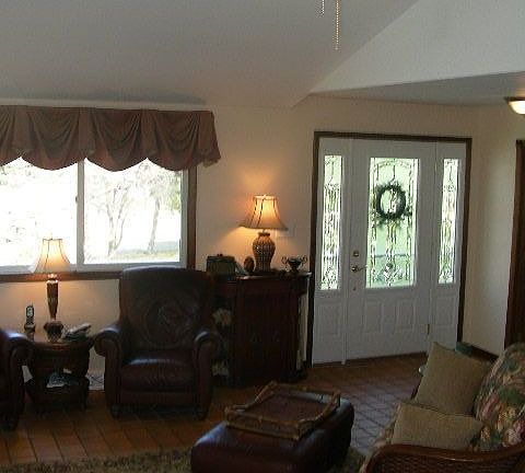 Living area viewed from dining area