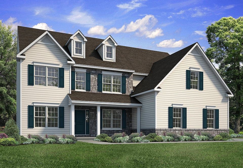 Farmhouse Elevation - Side Entry Garage