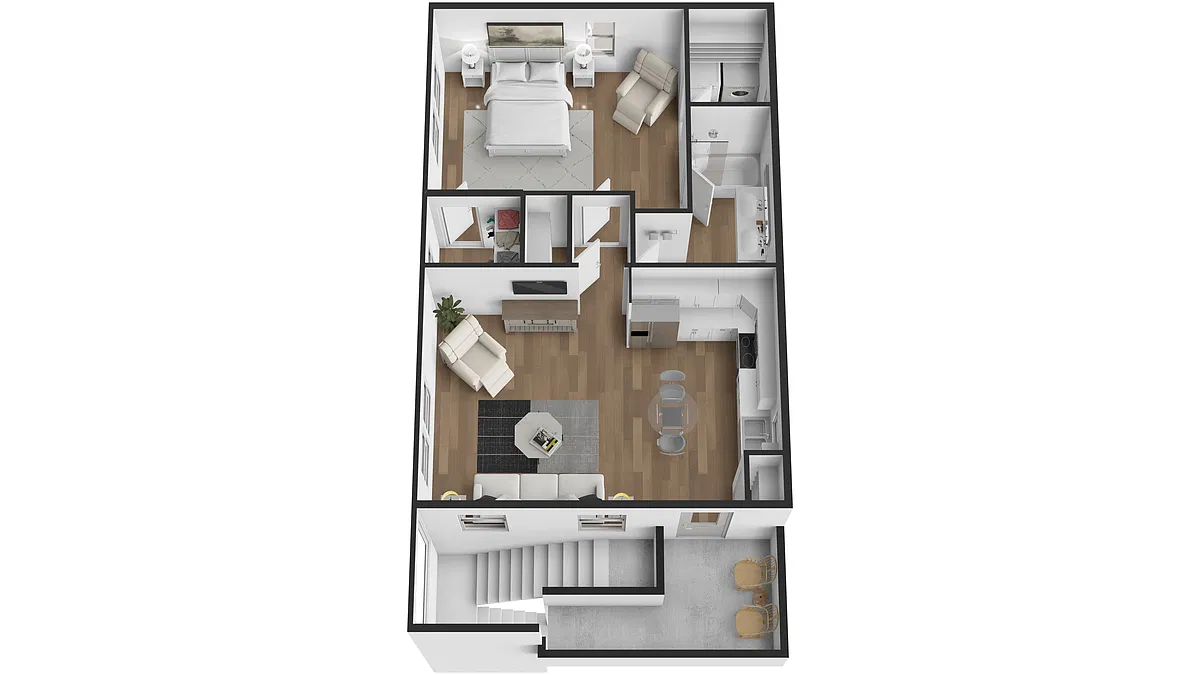 Floor plan Carriage with Attach Garage