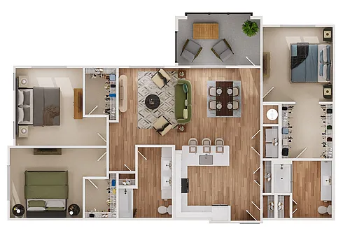 Floor plan 3A