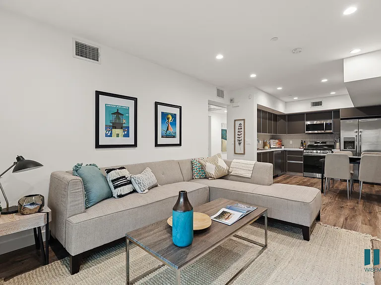 Open-Concept Kitchen, Dining, and Living Room Areas