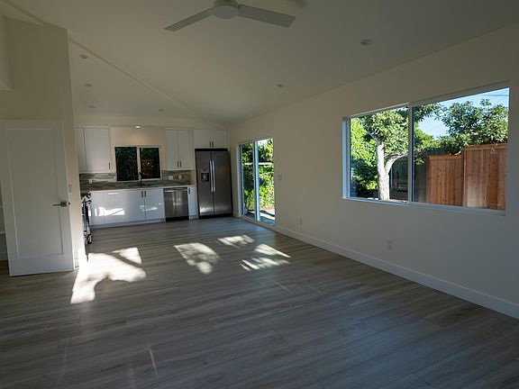 Living room and kitchen