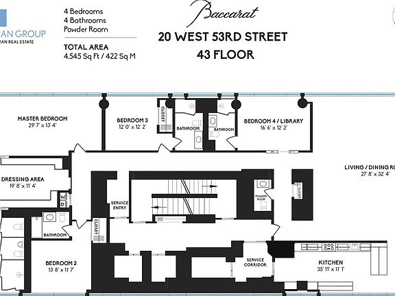 2nd image of 20 W 53rd St #43A
