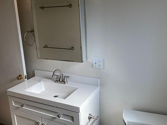 New vanity, medicine cabinet and lights