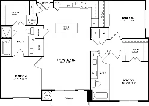 Floor plan C1