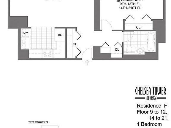 5th image of 100 W 26th St APT 20F