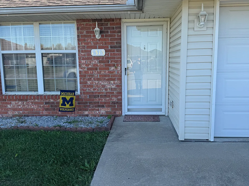 Front door & windows walk way