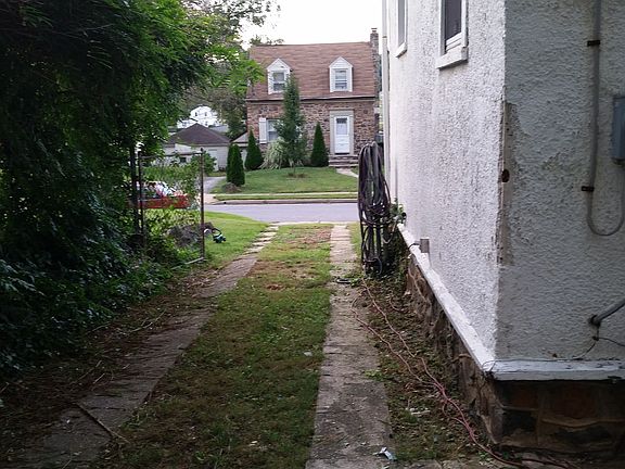 Left side view from backyard