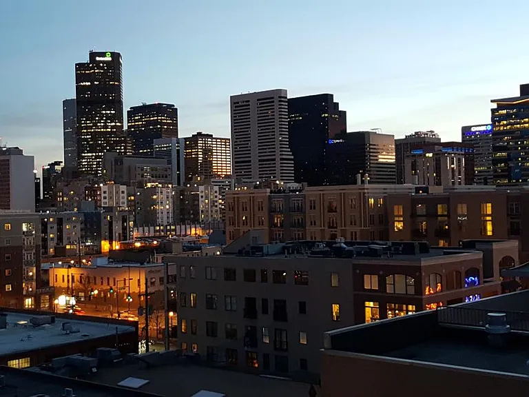 Skyline views from rooftop
