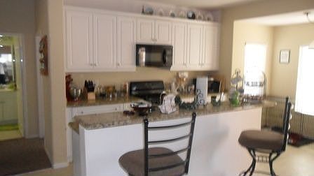 Large open kitchen with nook