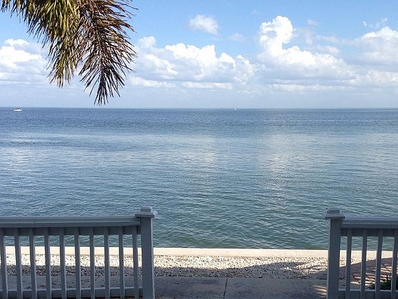 your private patio overlooking the bay