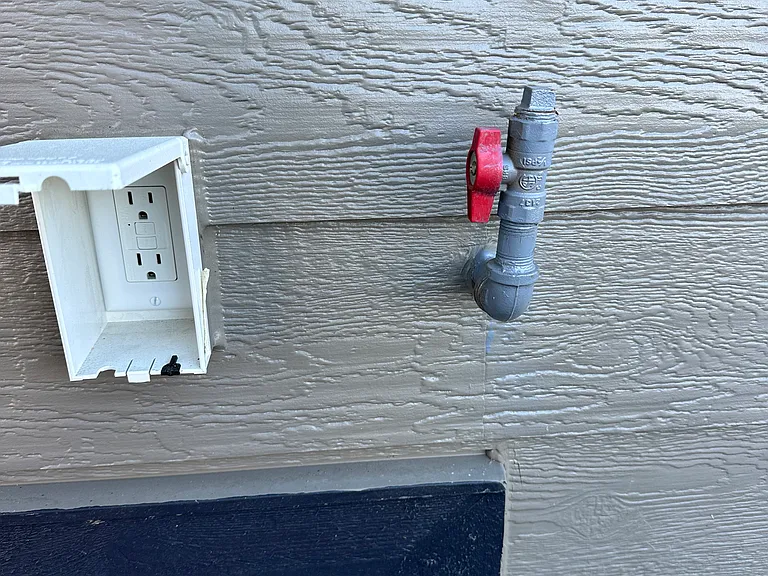 BBQ patio gas bib