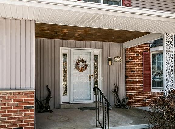 Welcoming covered front porch