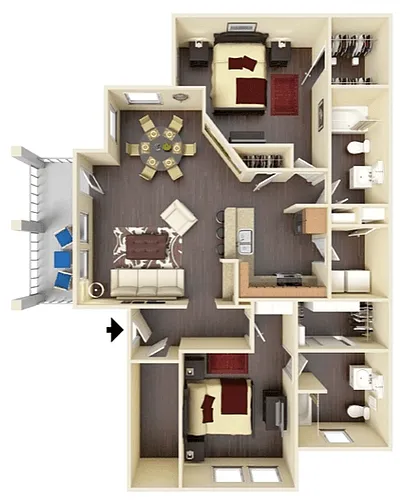 Floor plan B3