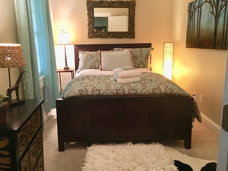 Comfortable guest bedroom