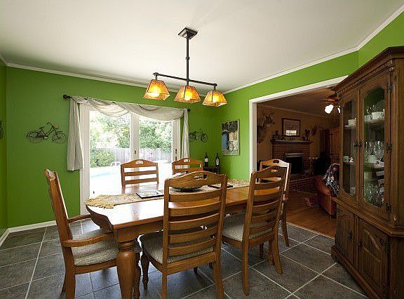 Formal dining has ceramic tile flooring