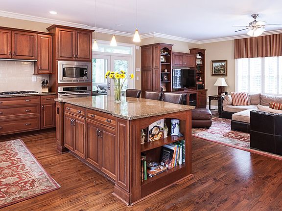 Kitchen: View to den from ki