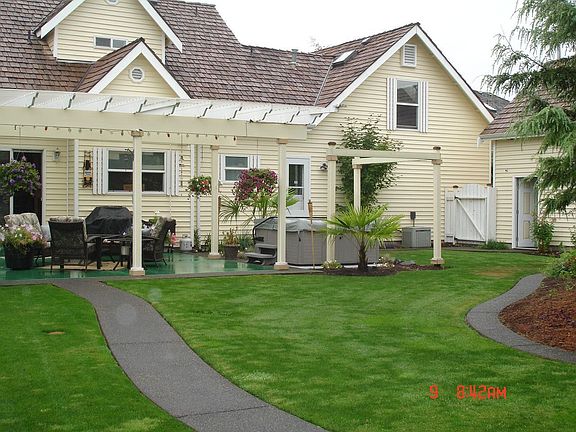 Back with covered patio