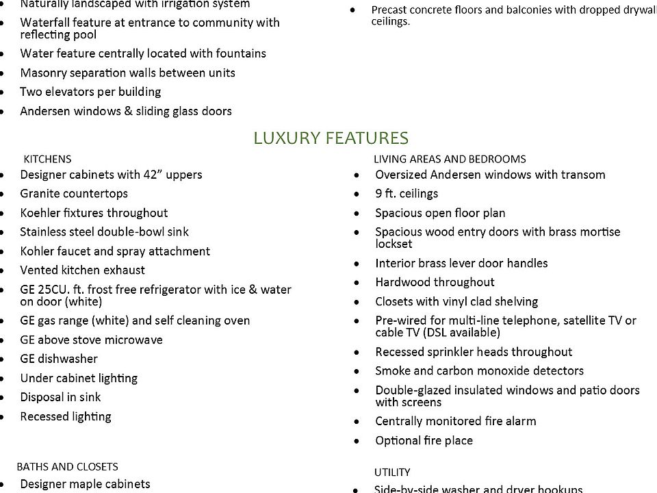 Amenities, Unit 503