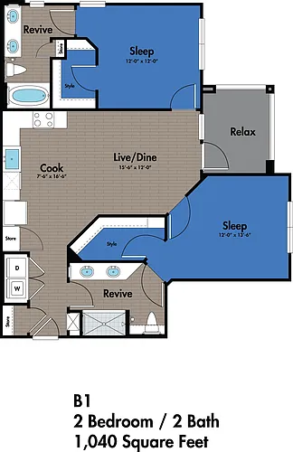 Floor plan B1
