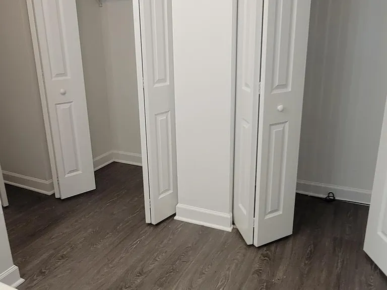 Master bathroom (double closets)