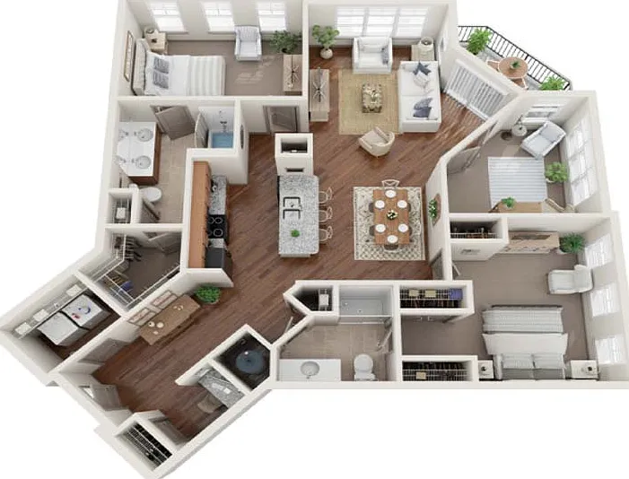 Spacious and sophisticated, The New York features 3 bedrooms and 2 baths with granite countertops, walk-in closets, and a private ensuite with double vanity. Designed for ultimate comfort and convenience in Fishers, IN. Spacious and sophisticated, The New