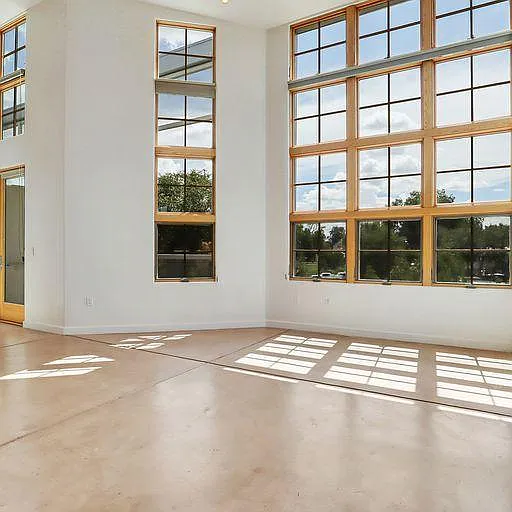 Lofts have 2 stories of windows!