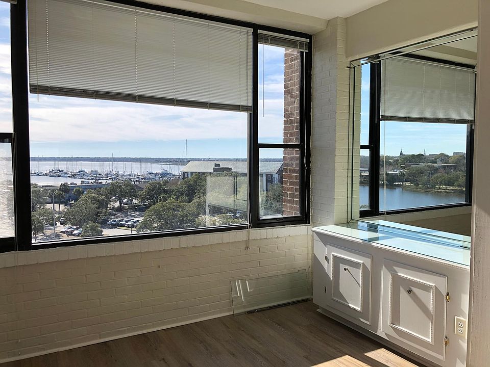 Beautiful view overlooking harbor.