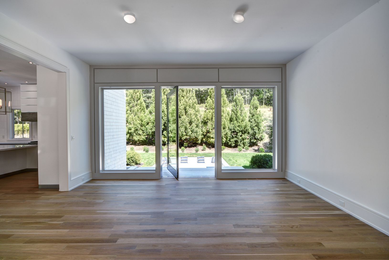  Dining Room with Glass Wall