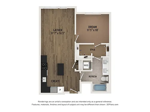Floor plan A104