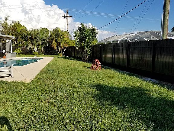 Backyard with pool